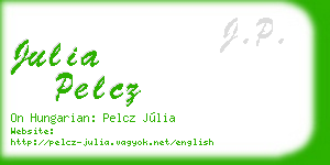 julia pelcz business card